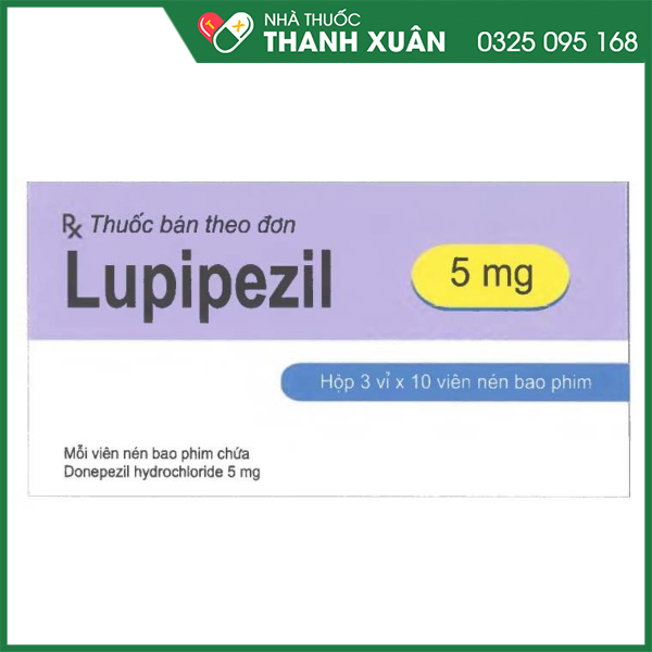 Lupipezil 5mg trị chứng giảm trí nhớ